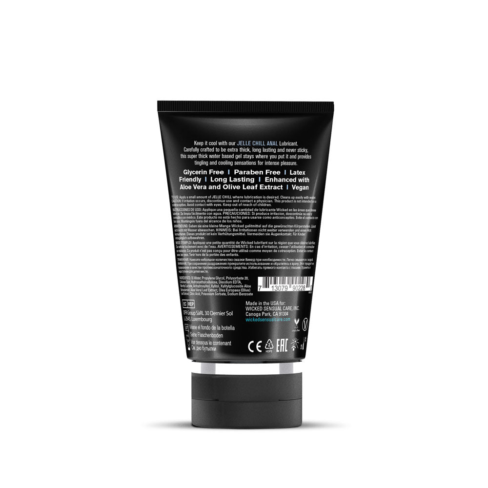Wicked Jelle Chill Cooling Anal Gel Lubricant – 4 Fl. Oz.