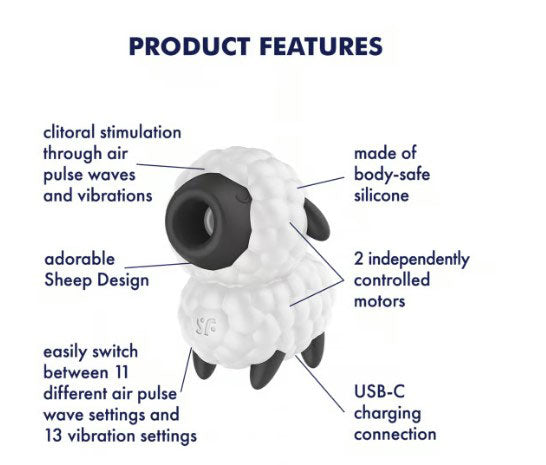 Satisfyer Dreamy Sheep Clitoral Stimulator – White