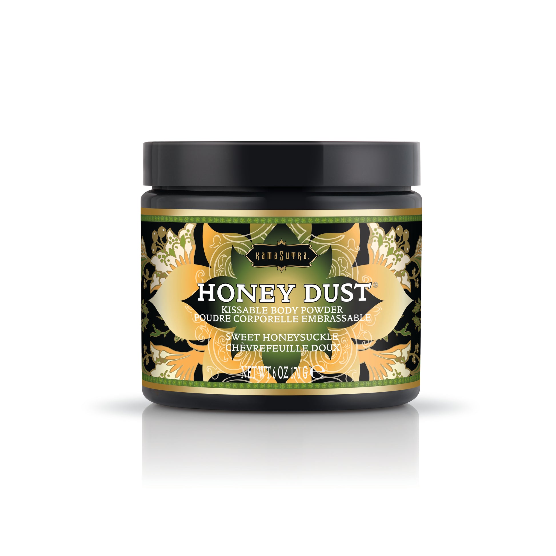 Kama Sutra Honey Dust Kissable Body Powder - Sweet Honeysuckle - 6 Oz