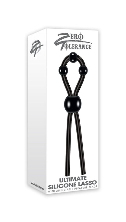 Evolved Novelties Ultimate Silicone Lasso – Black Pleasure Beads