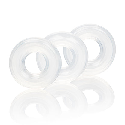 CalExotics Silicone Stacker Rings Set of 3 – Clear
