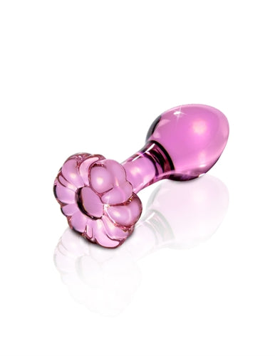Pipedream Icicles No. 48 Glass Anal Plug - Tapered Tip, Pink
