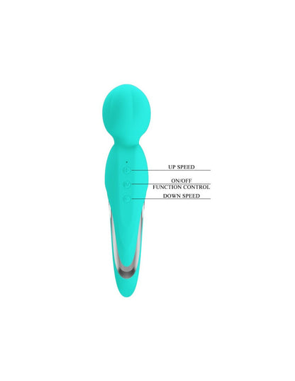 Walter Super Soft Silicone Wand - 7 Vibrating Settings - Seafoam