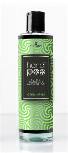 Handi Pop Handjob Massage Gel - Green Apple - 4.2 Oz