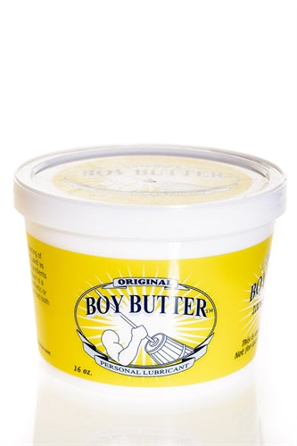 Boy Butter Original Lubricant 16 Oz – Coconut Oil Based, Edible, Non-Toxic