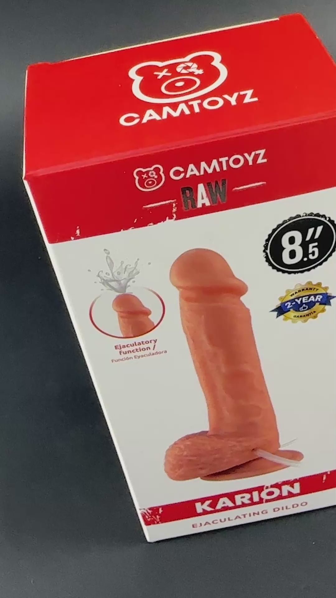 Camtoyz Karion Realistic Squirting Dildo – Vanilla