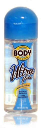 Body Action Ultra Glide Lubricant – Water-Based Personal Lubricant – 2.3 Oz