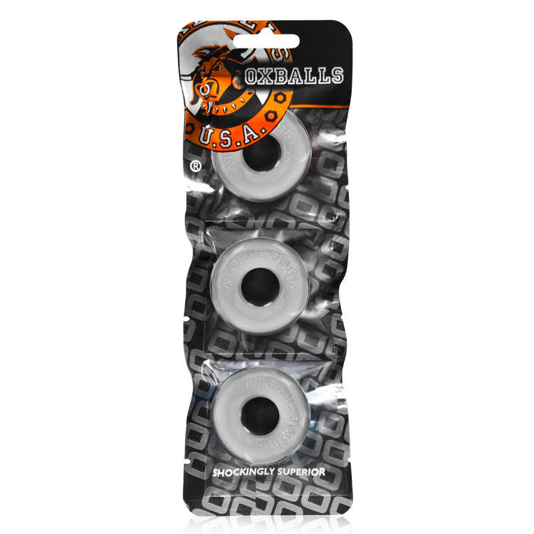 Oxballs Ringer 3-Pack Do-Nut-1 Cockrings – Clear