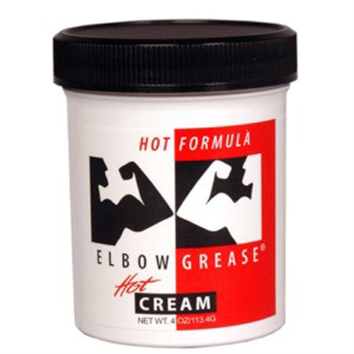 Elbow Grease Hot Cream Personal Lubricant - 4 Oz