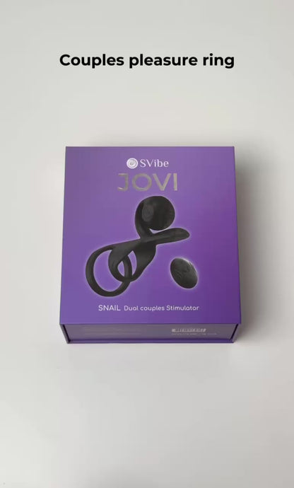 SVibe JOVI Couples Ring with Dual Motors – Black