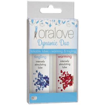 Doc Johnson Oral Love Dynamic Duo – Warming and Tingling Lubricants