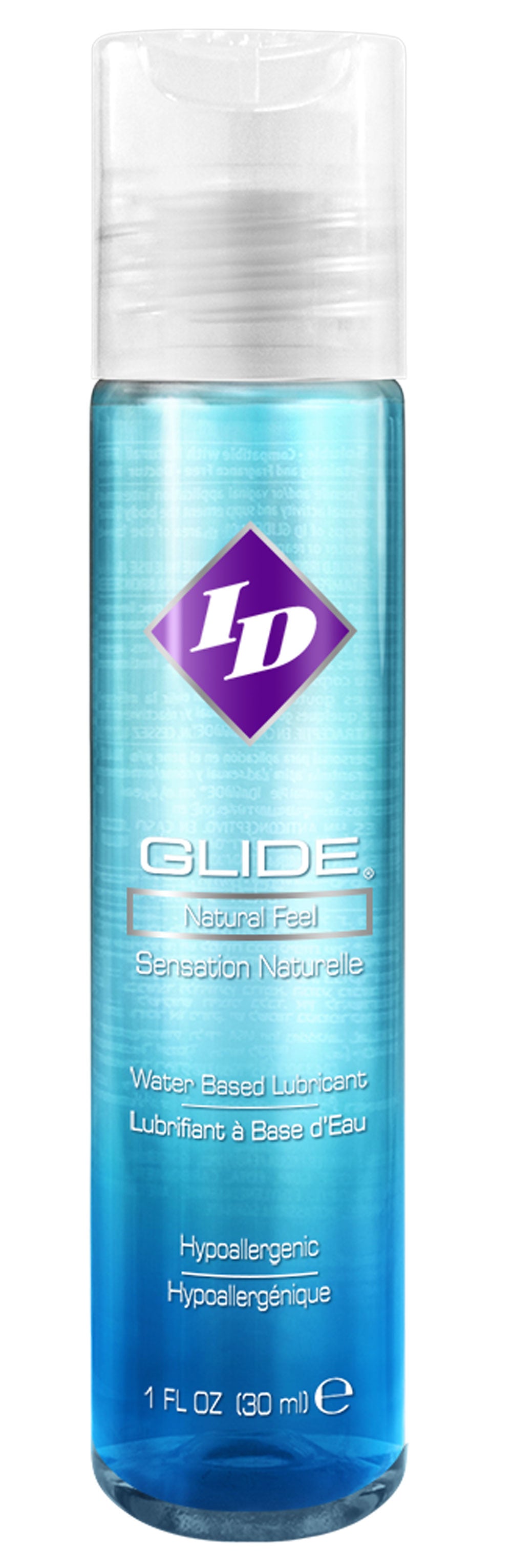 I.D. Glide Water-Based Lubricant 1 Fl Oz – Condom Compatible, Non-Staining