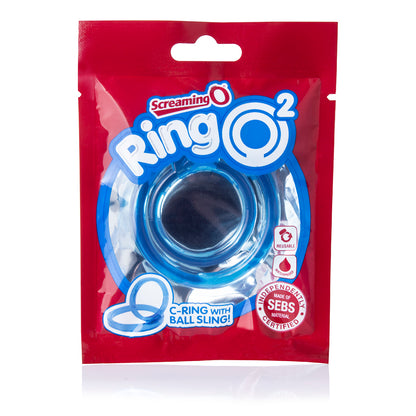 Screaming O RingO 2 Double Erection Ring with Testicle Support – Blue