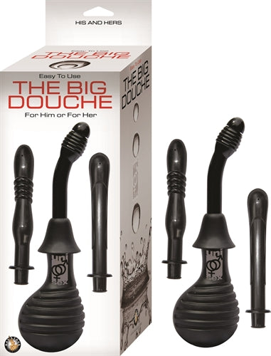 Nasstoys The Big Douche – Black – Waterproof Douche with Three Attachments