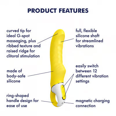 Satisfyer Yummy Sunshine Vibe – G-Spot Vibrator with 12 Vibration Programs – Yellow