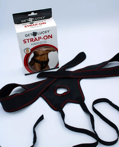 Viben Get Lucky Strap-On Harness – Black – Adjustable for Waist Sizes 24-56