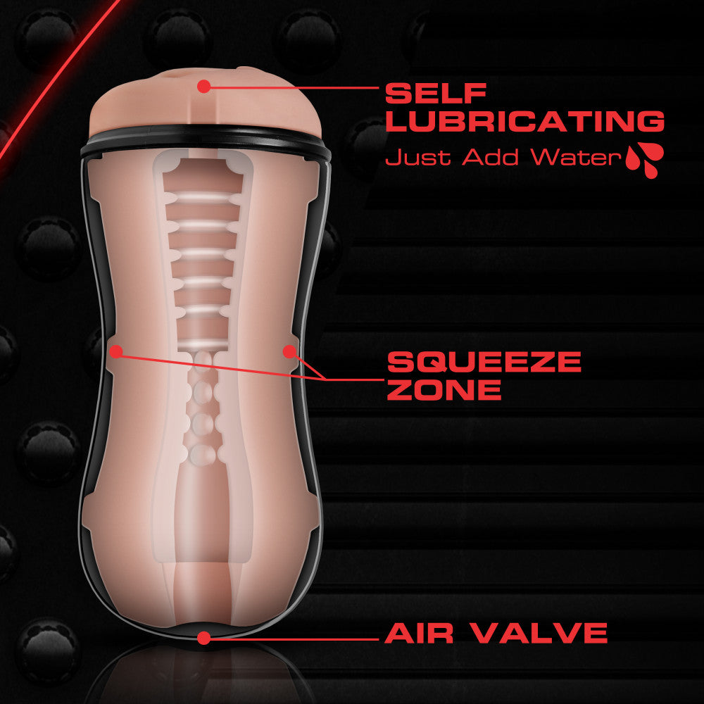 M for Men Soft & Wet - Self Lubricating Stroker Cup - Realistic Beige
