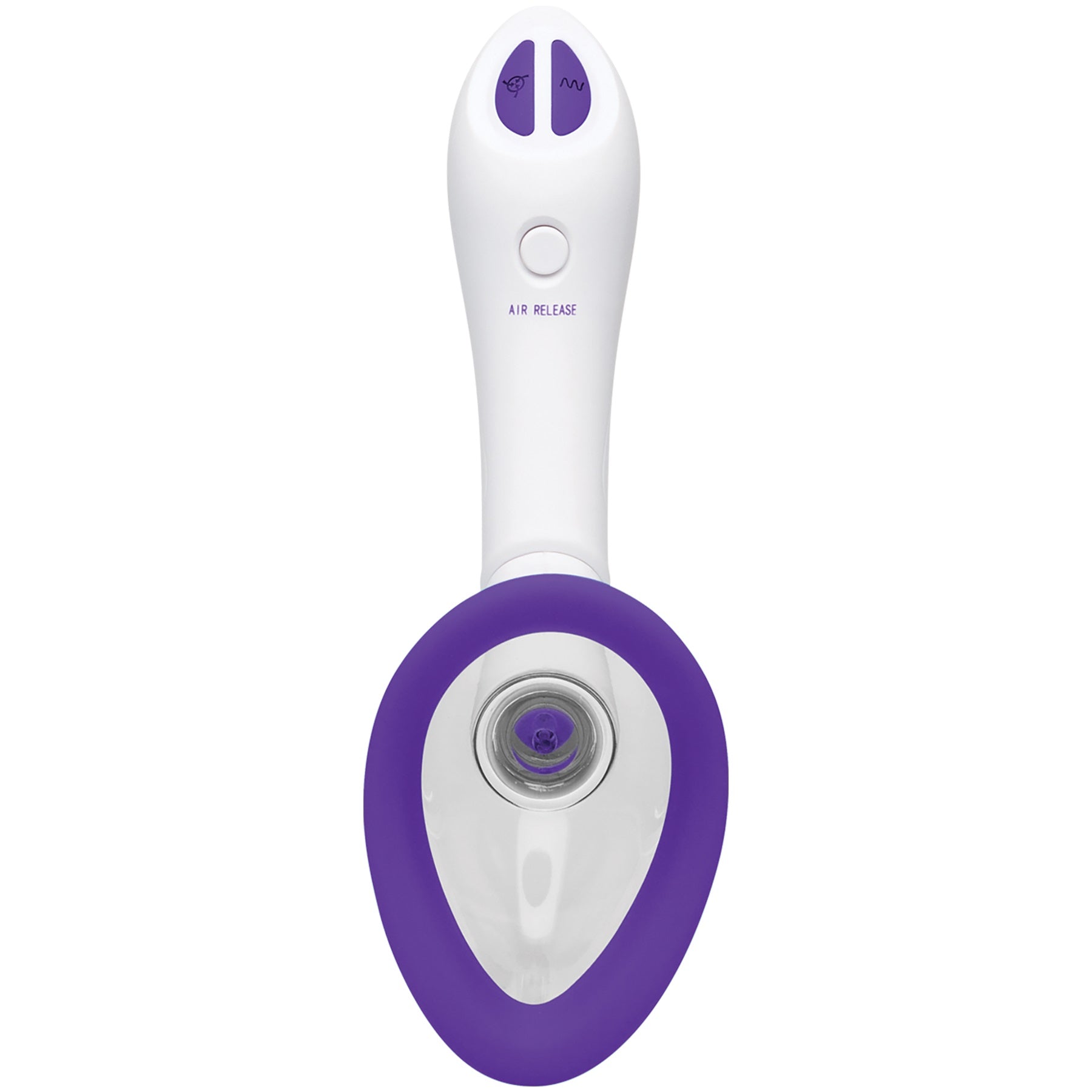 Doc Johnson Bloom Intimate Body Pump - Automatic Vibrating Suction Cup - Purple