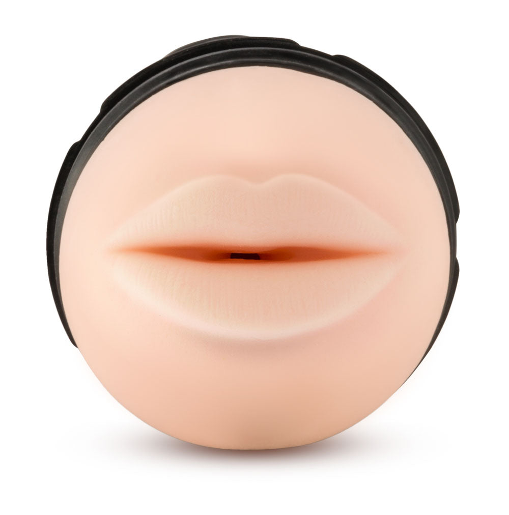 M for Men Torch Luscious Lips Stroker – Black/Beige