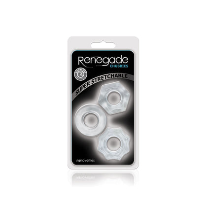 Renegade Chubbies Clear Stackable Rings – Multi-Use Body Safe TPE