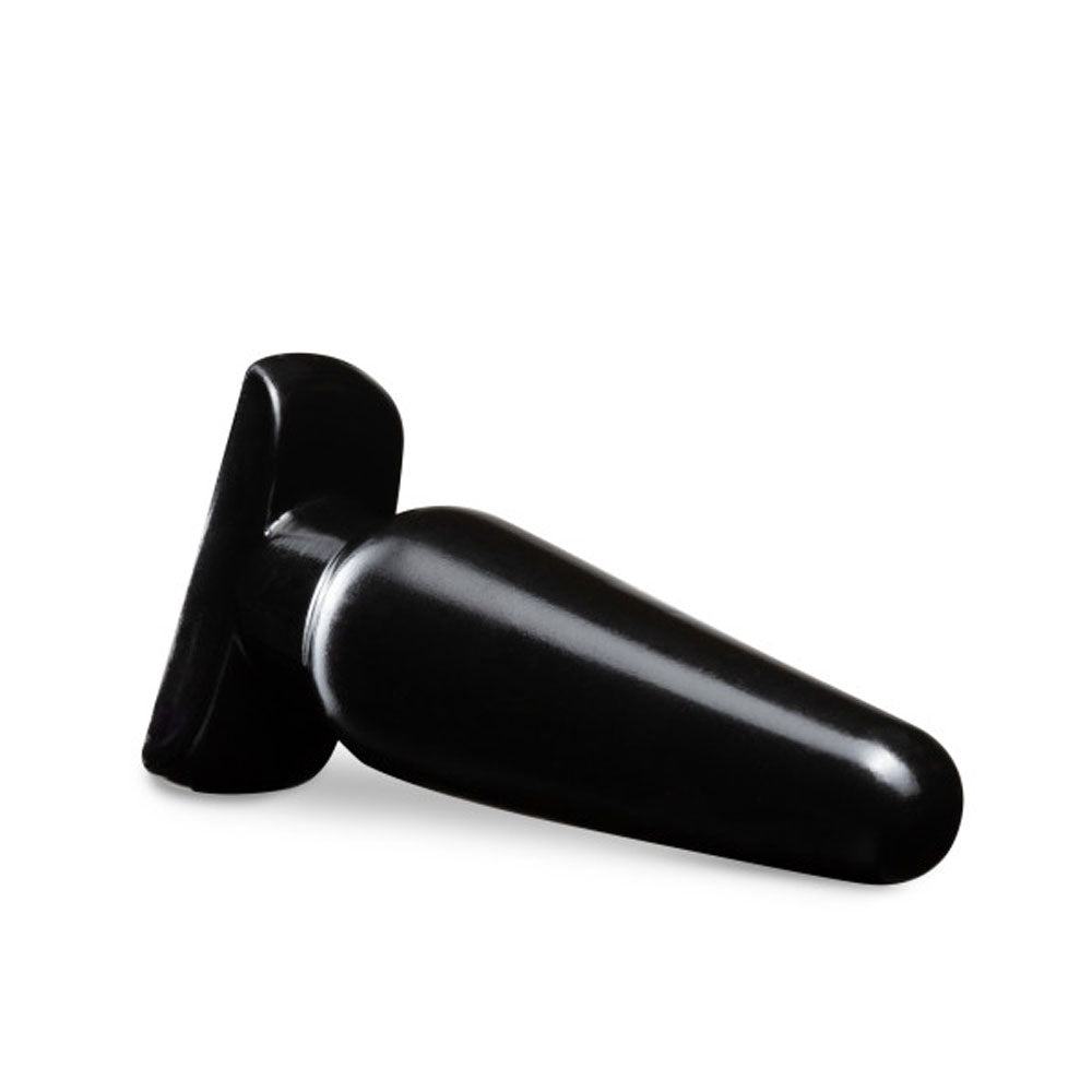 Anal Adventures Basic Anal Plug - Large - Tapered Design - Black
