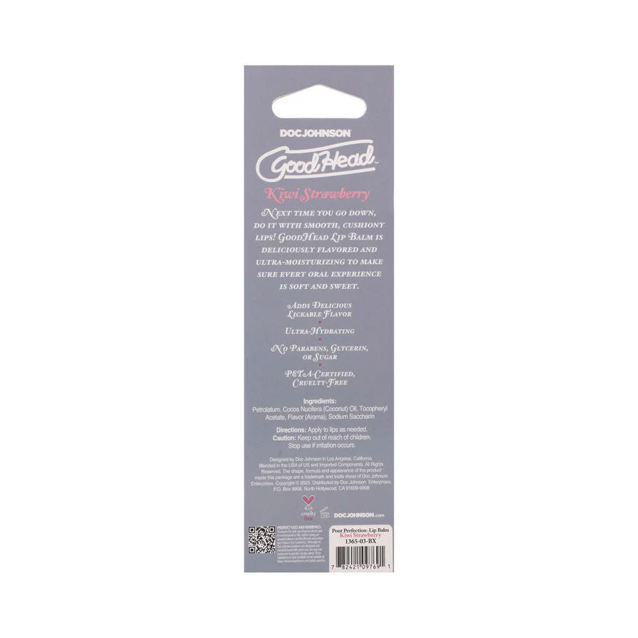 Goodhead Pout Perfection Lip Balm - Kiwi Strawberry - 0.50oz
