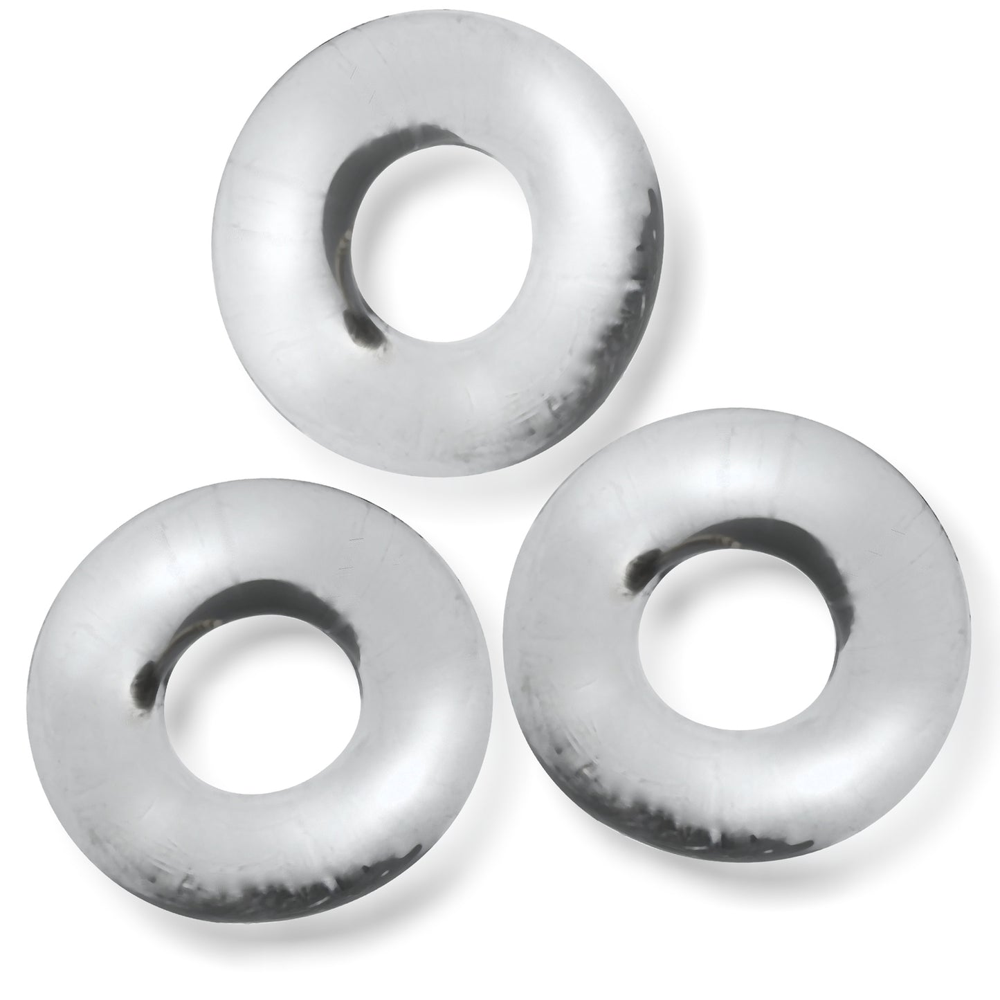 Oxballs Fat Willy 3-Pack Jumbo C-Rings – Clear