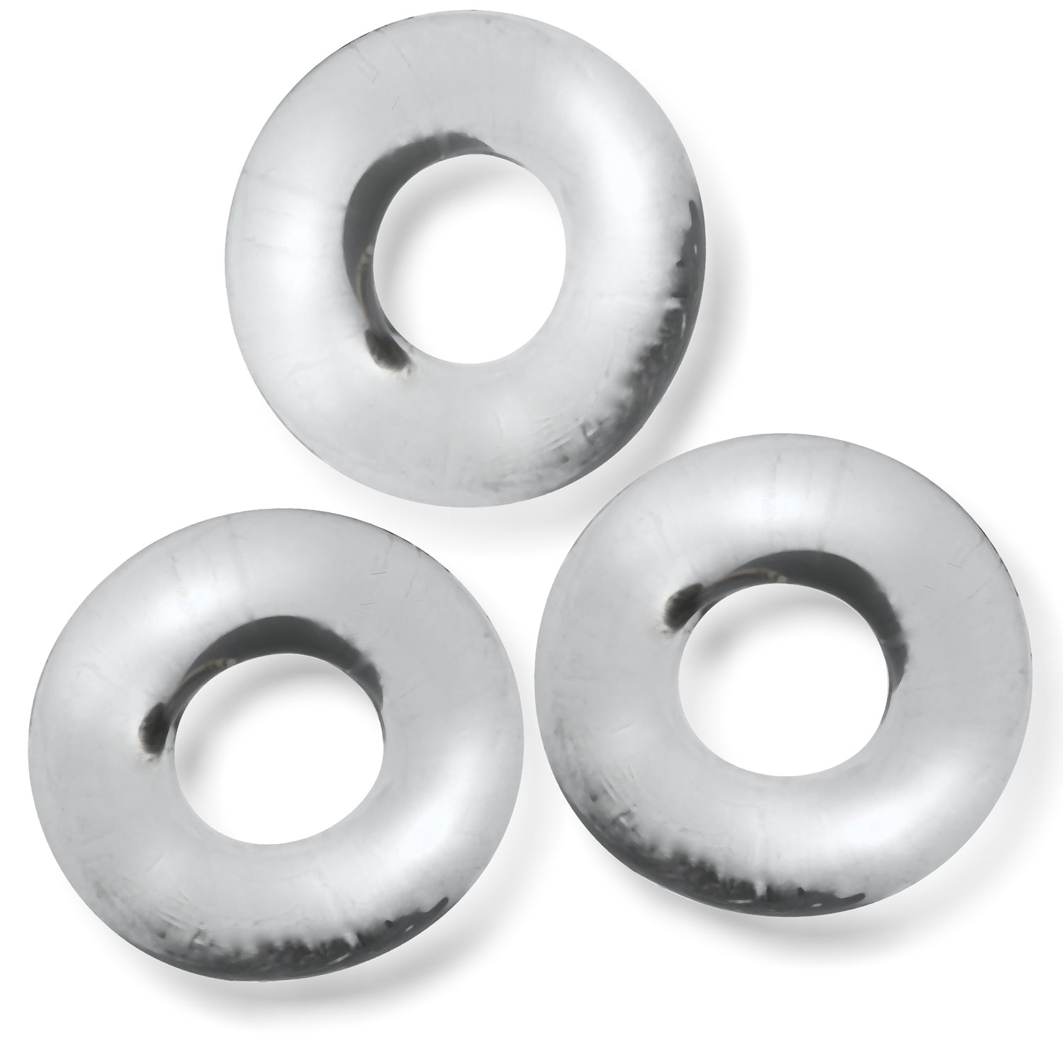 Oxballs Fat Willy 3-Pack Jumbo C-Rings – Clear