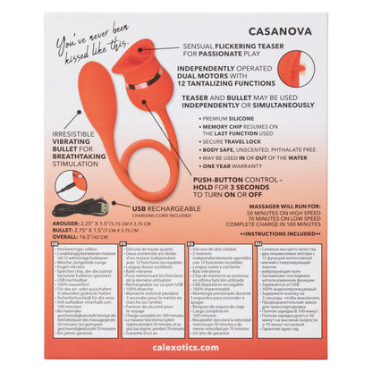 CalExotics French Kiss Casanova Teaser with Vibrating Bullet – Red