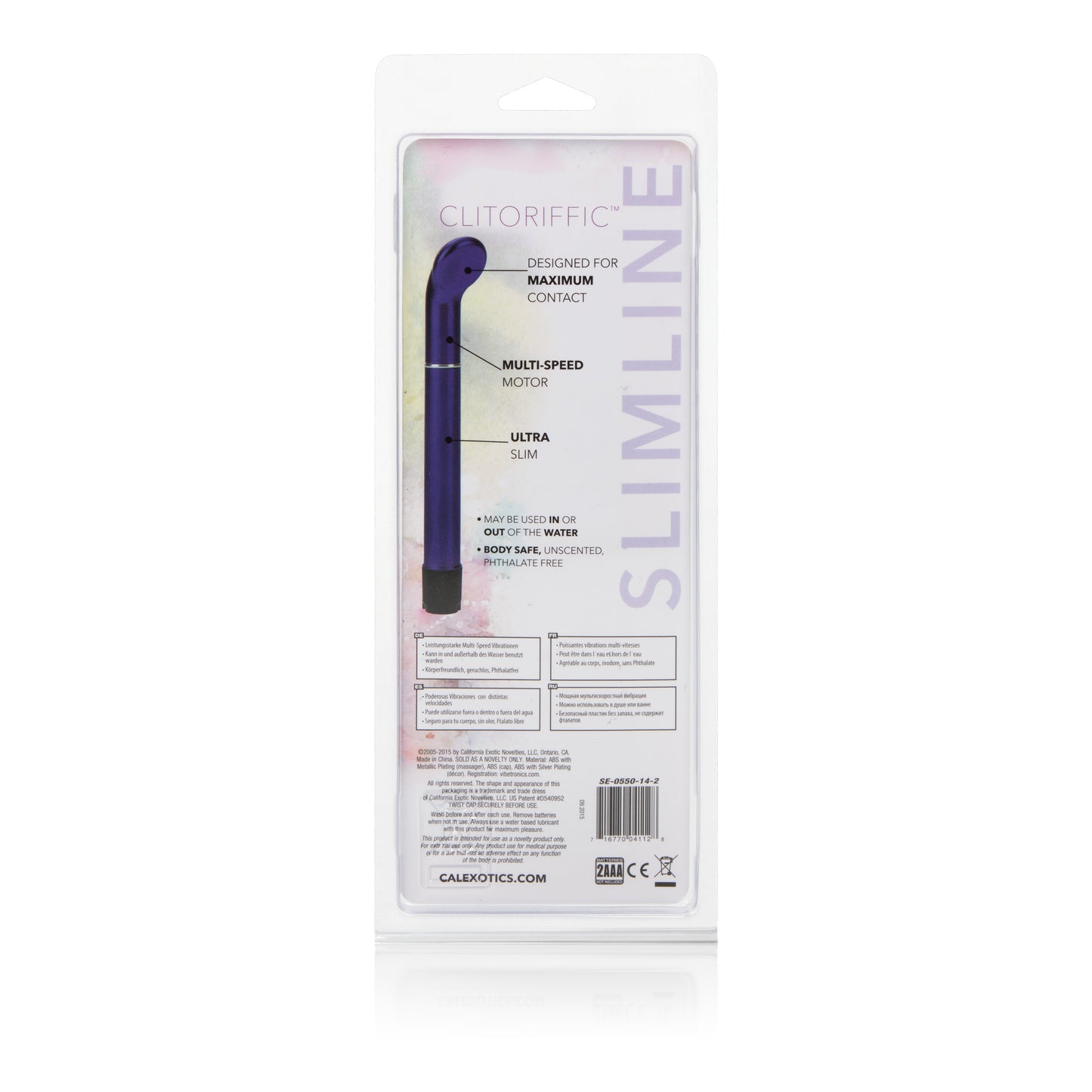 CalExotics Clitoriffic Vibrator – Multi-Speed Waterproof – Purple