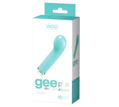 VeDO Gee Plus Rechargeable Mini Vibe - Tease Me Turquoise G-Spot Vibrator