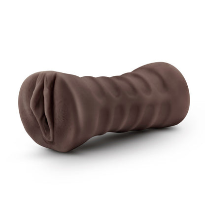 Blush Hot Chocolate Brianna - Realistic Vibrating Stroker - Brown