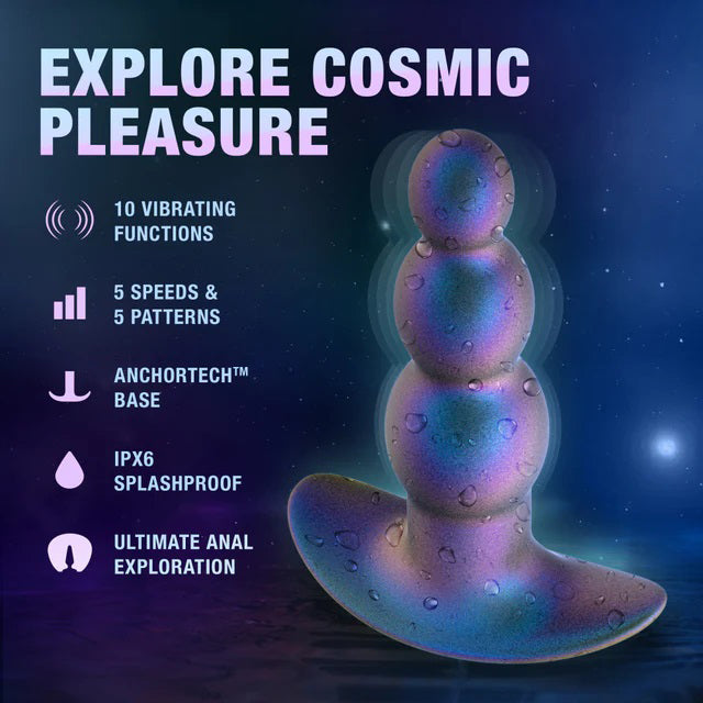 Blush Anal Adventures Matrix Expedition Plug - 10 Vibrating Functions - Lunar Blue