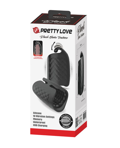 Pretty Love Black Glans Trainer – Rechargeable Vibrating Tool