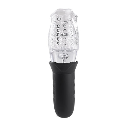 Evolved Novelties Cyclone Rechargeable Spinning Stroker – Clear/Black