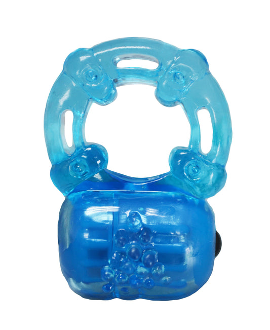 Top Cat Toys Reusable Vibrating Cock Ring – Blue
