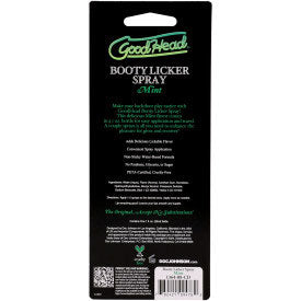 Goodhead Booty Licker Spray Mint Flavor – 1 Fl. Oz