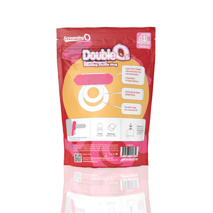 Screaming O Double O 6 Super Powered Vibrating Double Ring - Pink