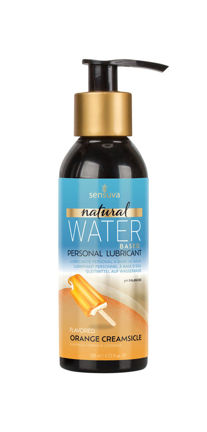 Sensuva Natural Water-Based Personal Lubricant - Orange Creamsicle, 4 Fl. Oz.