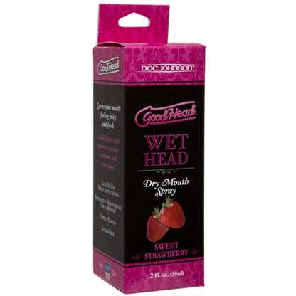 Doc Johnson GoodHead Wet Head Dry Mouth Spray – Strawberry Flavor, 2 Oz