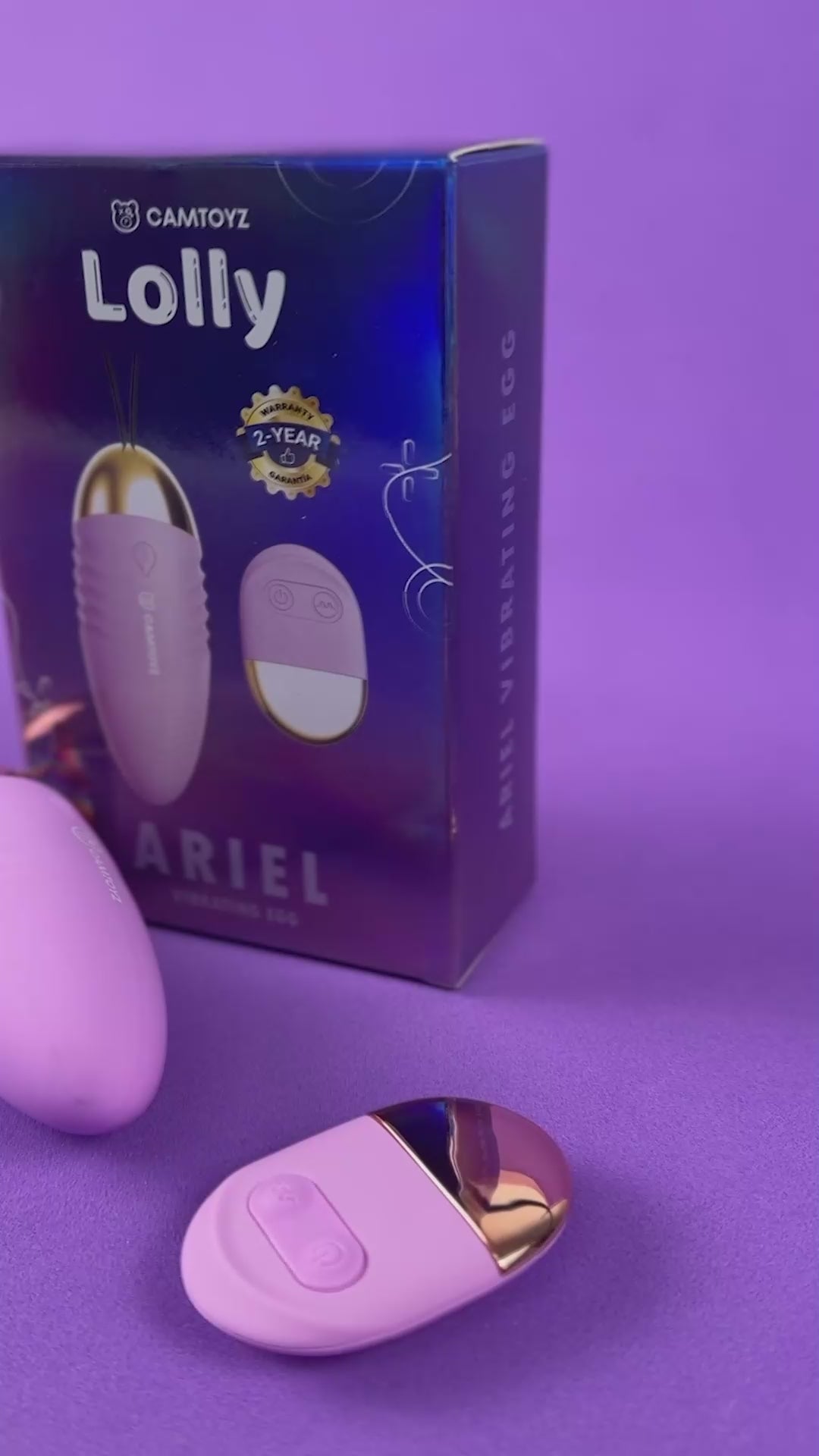 Camtoyz Lolly Ariel Vibrating Egg – Light Pink