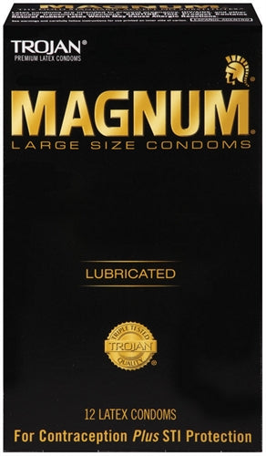 Trojan Magnum Large Size Lubricated Condoms - Extra Comfort