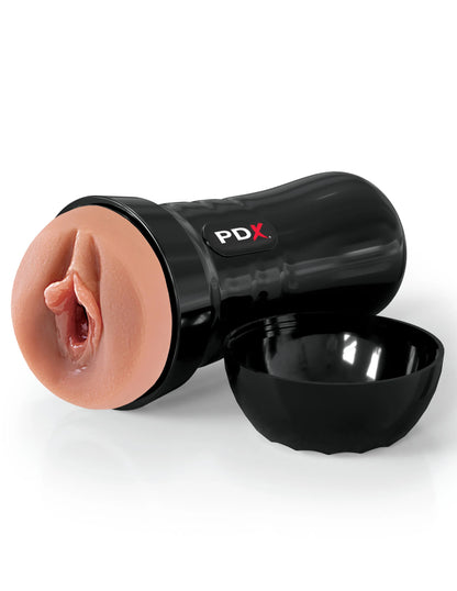 Pipedream Wet Pussies Super Juicy Snatch Self-Lubricating Stroker - Brown