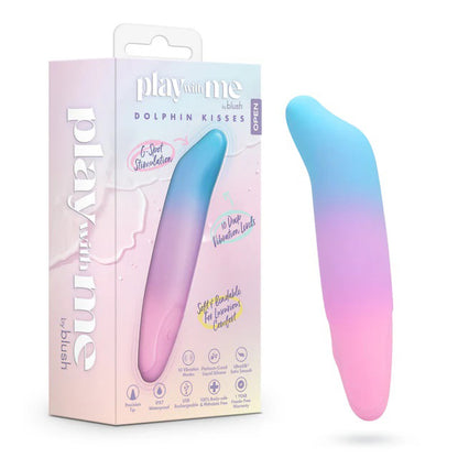 Blush Dolphin Kisses Petite Vibrator with 10 Vibration Modes - Multi