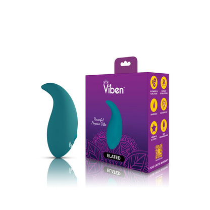 Elated Pinpoint Stimulator - Handheld Vibrator with 10 Functions - Blue