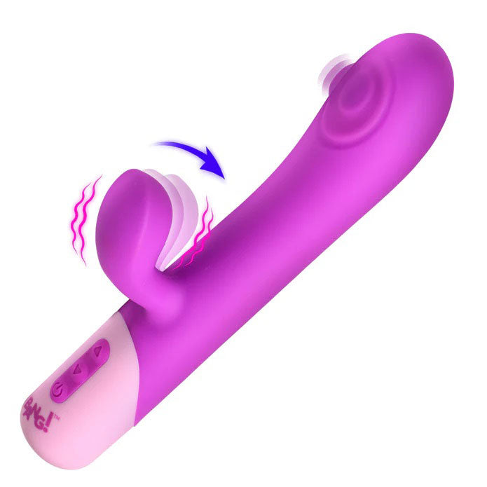 XR Brands Clit Tapping Pulsing Rabbit Vibrator – Purple