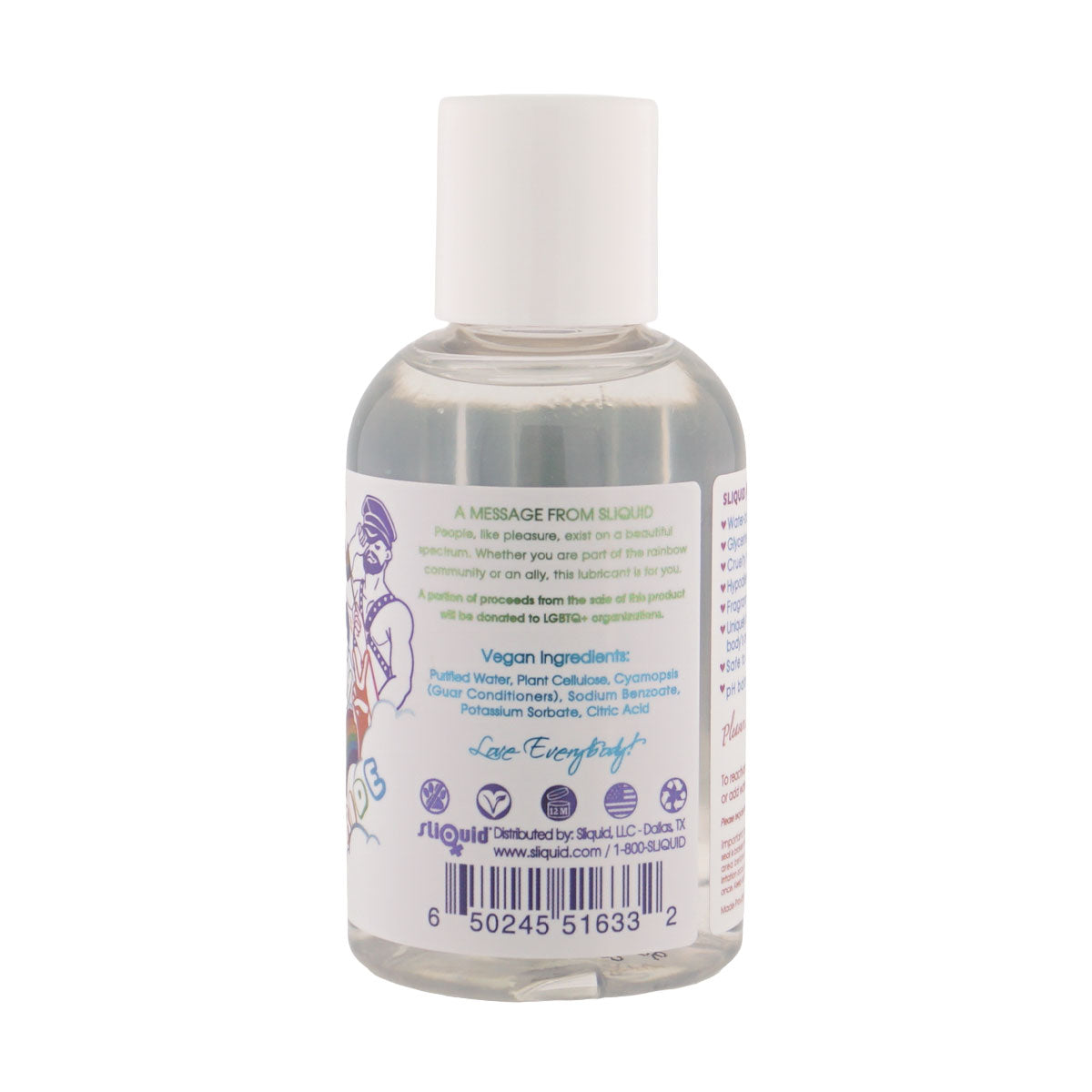 Sliquid Sparkle Water-Based Lubricant – 4.2 Oz / 125 ml – Vegan-Friendly