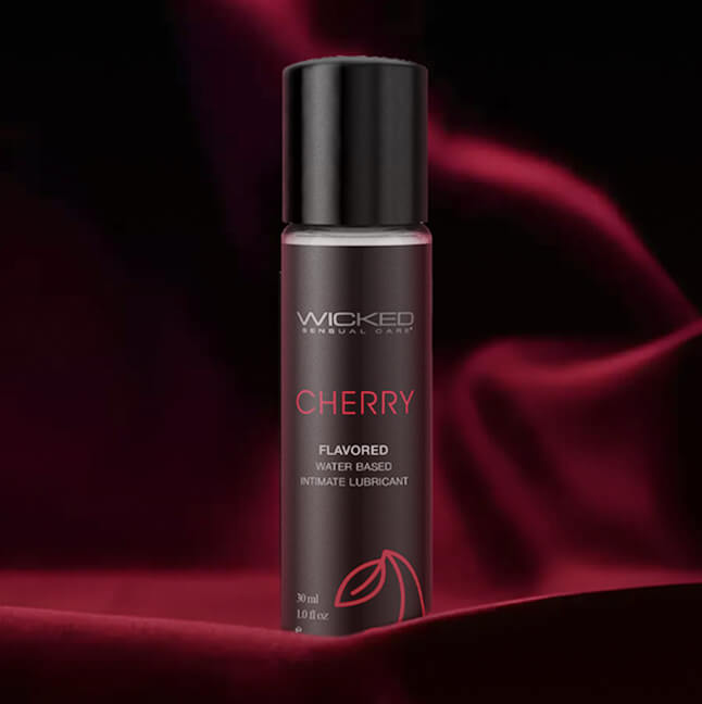Aqua Cherry Flavored Water Based Intimate Lubricant - 1 Fl. Oz.