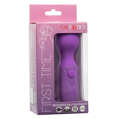 CalExotics First Time Rechargeable Massager – Purple – Waterproof Multi-Function Vibrator