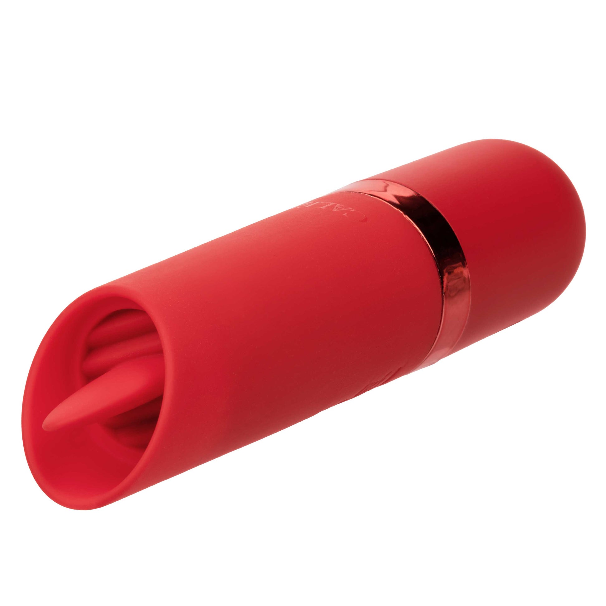 CalExotics Kyst Flicker Mini Massager – Red – 10-Function Rechargeable Silicone Bullet